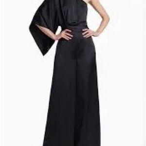 Ramy Brook Black Asymmetrical Jumpsuit NWT